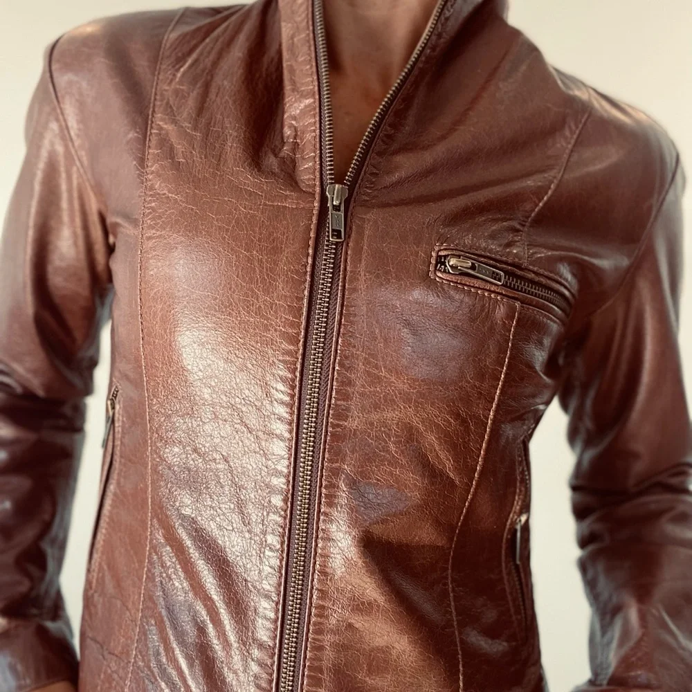 Beautiful brazilian genuine leather jacket - Picture 2 of 12